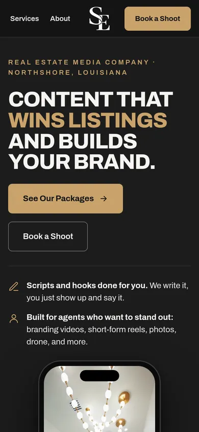 Southern Exposure website on mobile